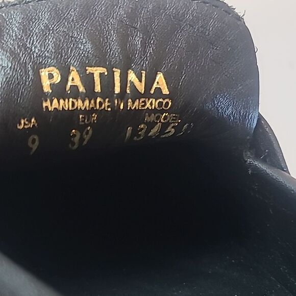 Portland Leather Patina ZOE CHUNKY LOAFER Black Size 9 EU 39 - Picture 15 of 16